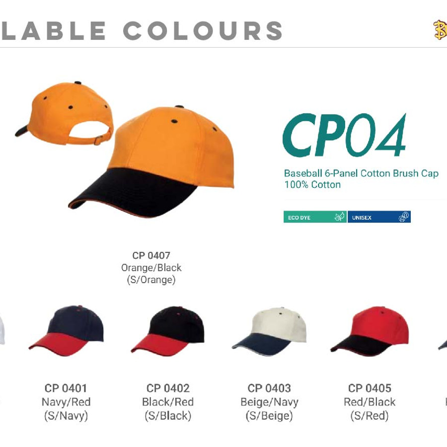 Cotton Caps 2-toned (CP04)