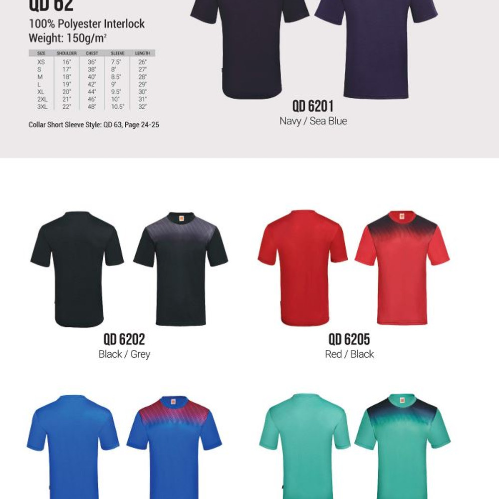 QD62 Drifit Roundneck T-shirts UNISEX (OS) 150 gsm, view 2