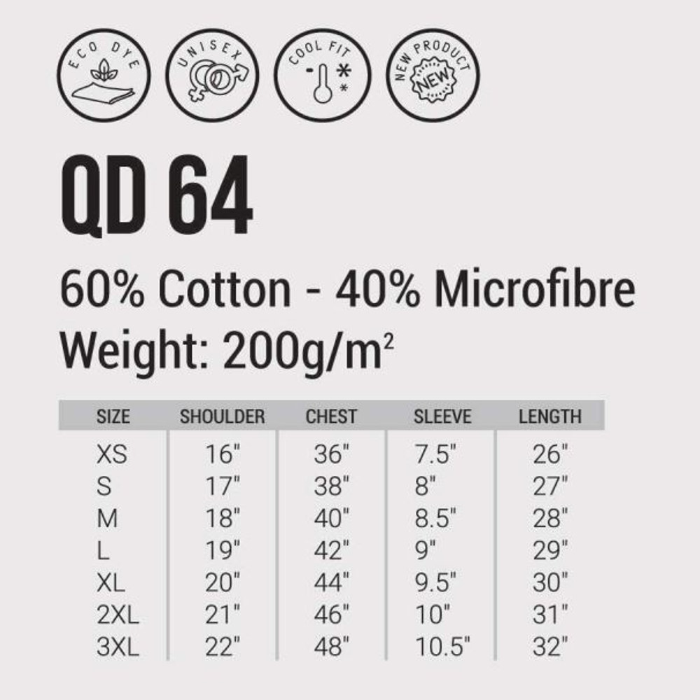 QD64 2-toned Polo Collared T-shirts UNISEX (OS) 200 gsm, view 3